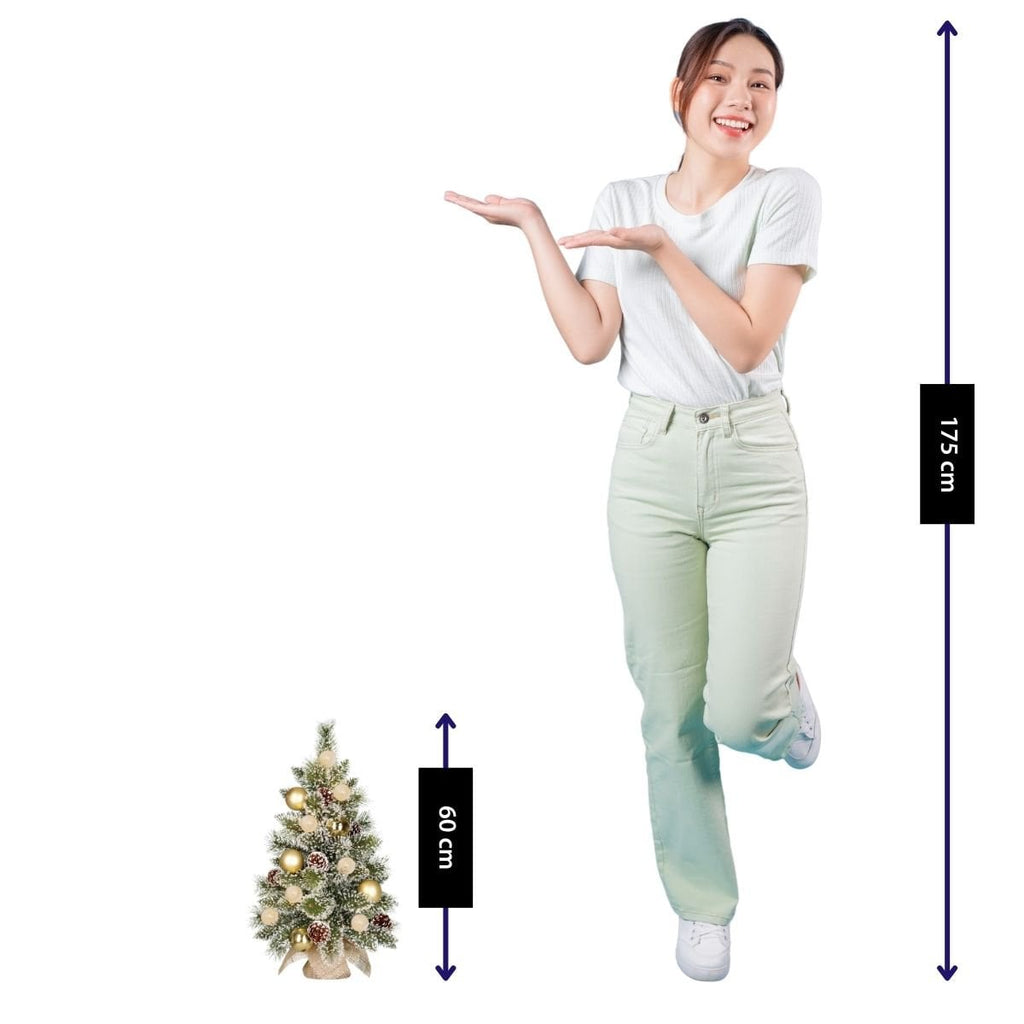 Sapin de Noël artificiel Kaprun Blanc chaud 60 cm