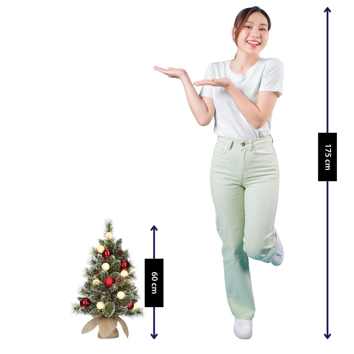 Sapin de Noël artificiel Kaprun Vert 60 cm