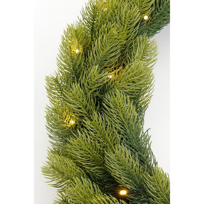 Pack Noël Nagoya Vert 180 cm Sapin + Guirlande + Couronne