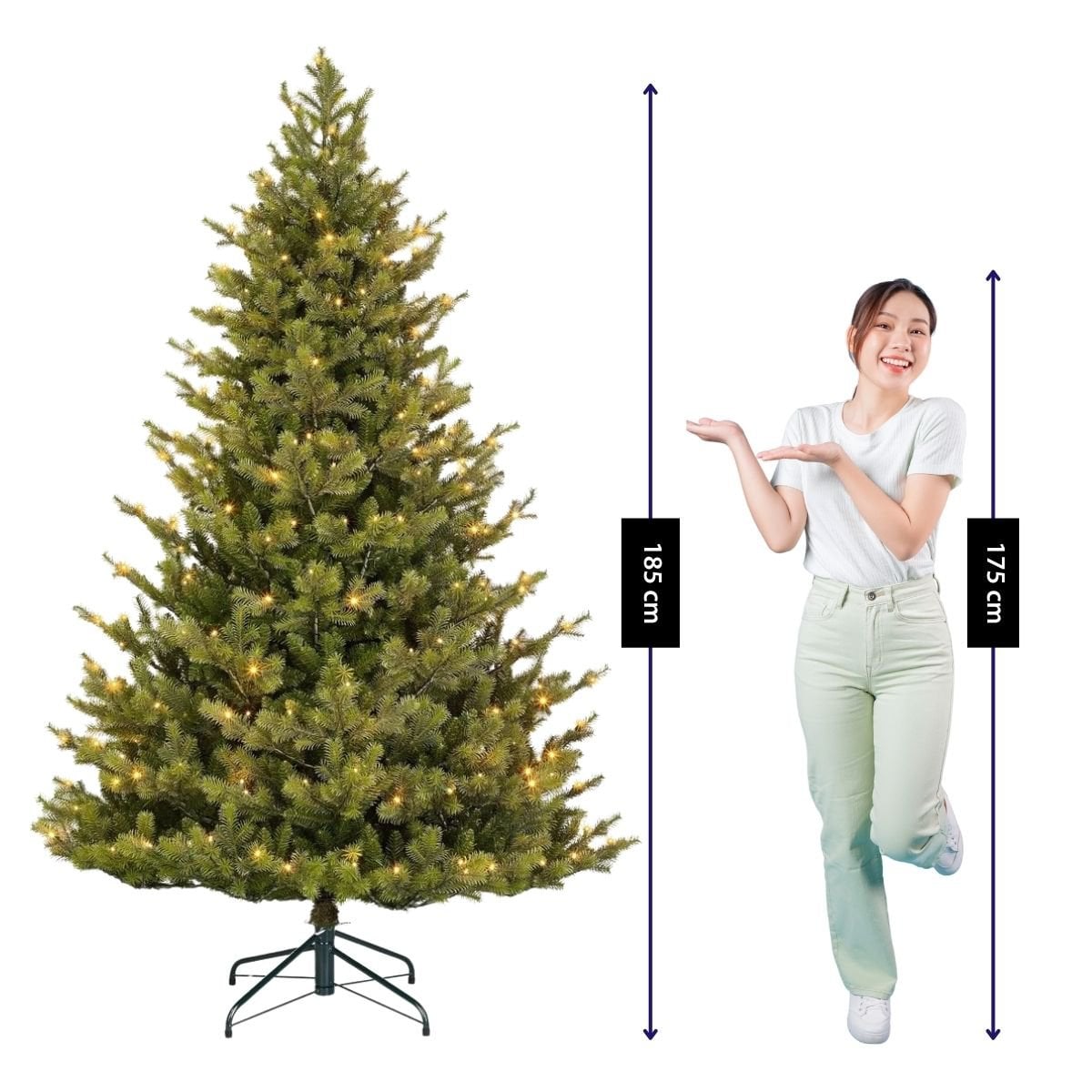 Sapin de Noël artificiel Clive Vert 215 cm