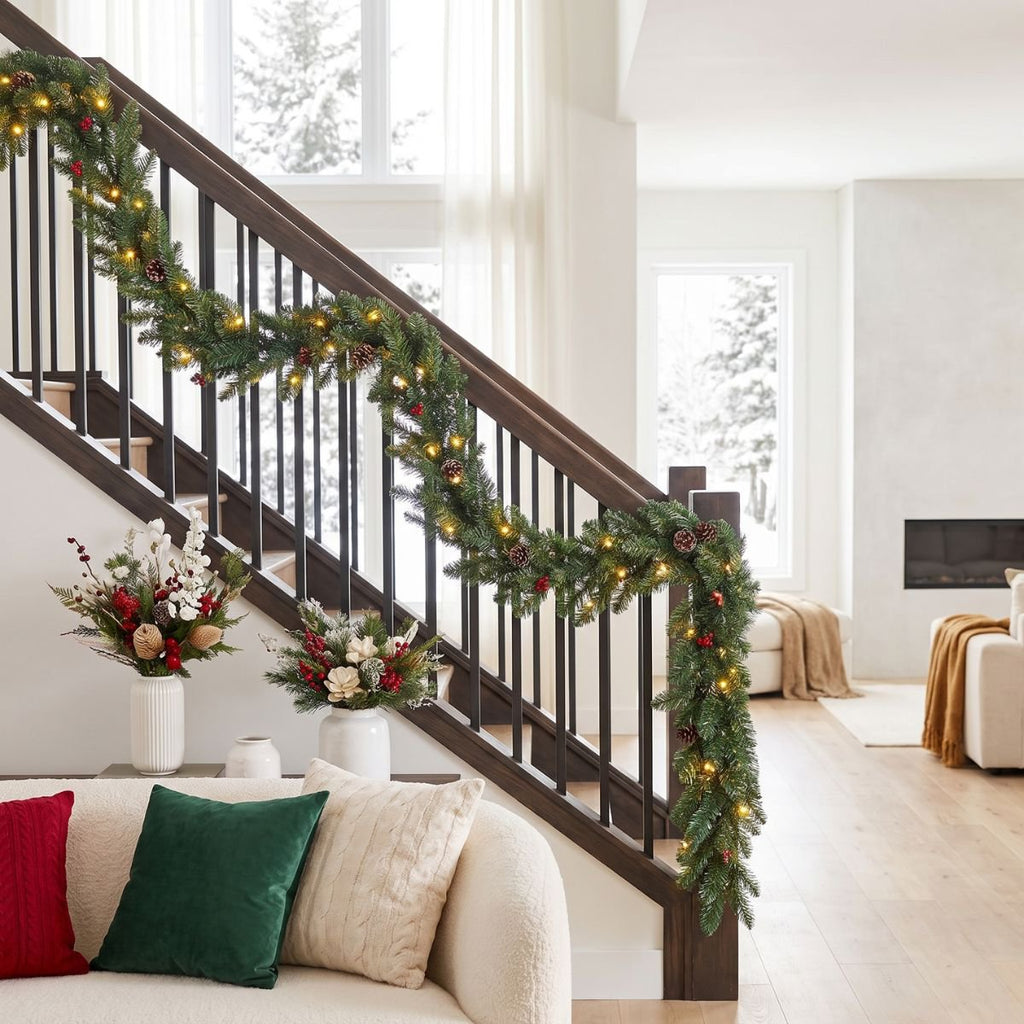 Guirlande de Noël artificielle Creston Verte 270 cm