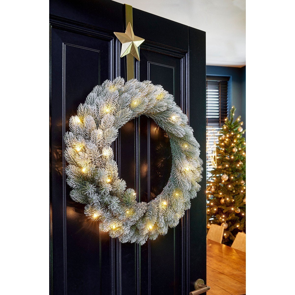 Couronne Nagoya Verte Neige Ø60 cm