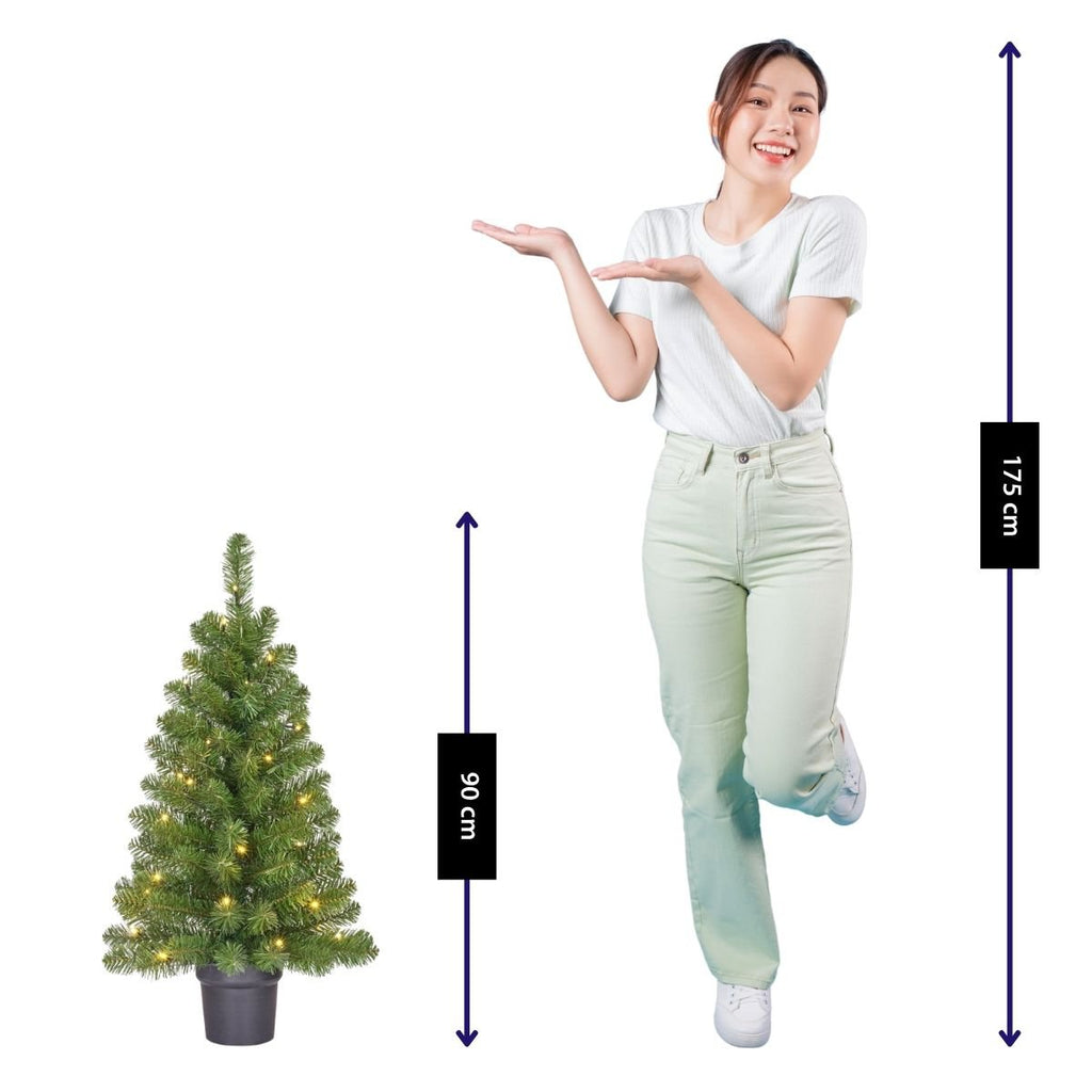Sapin de Noël artificiel Norton vert 90 cm