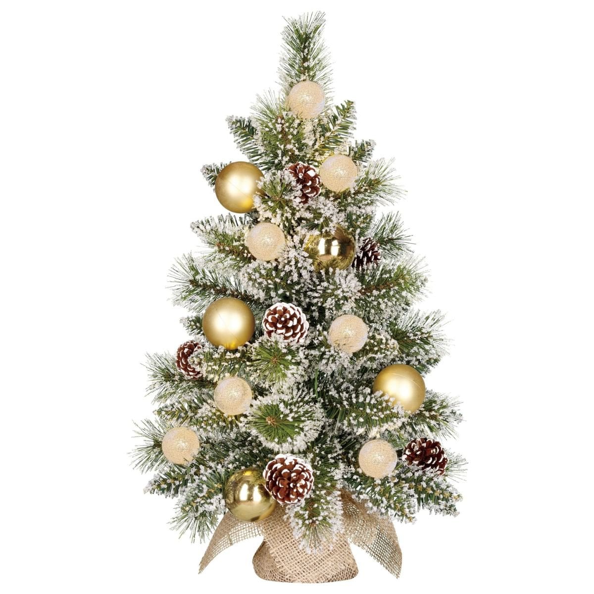 Sapin de Noël artificiel Kaprun Blanc chaud 60 cm