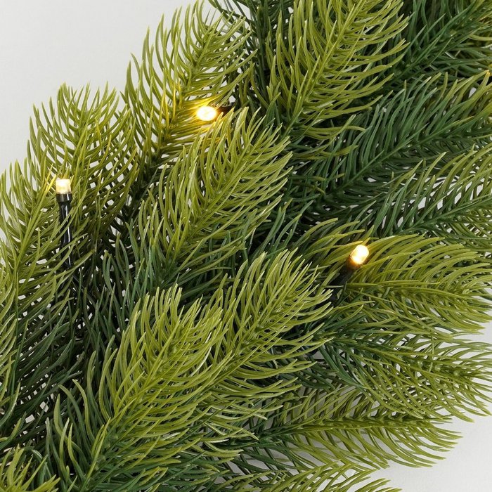 Pack Noël Nagoya Vert 90 cm Sapin + Guirlande + Couronne