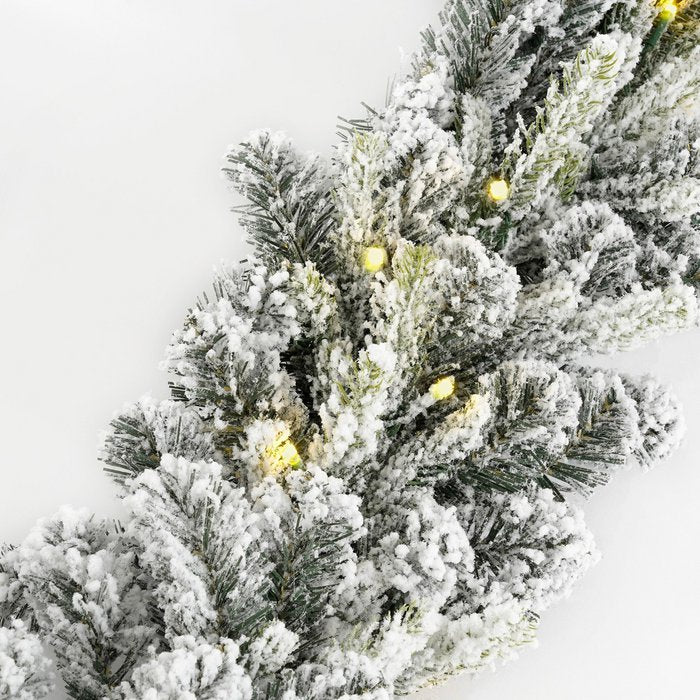 Pack Noël Grimshaw Blanc Chaud Sapin 60 cm + Guirlande 180 cm