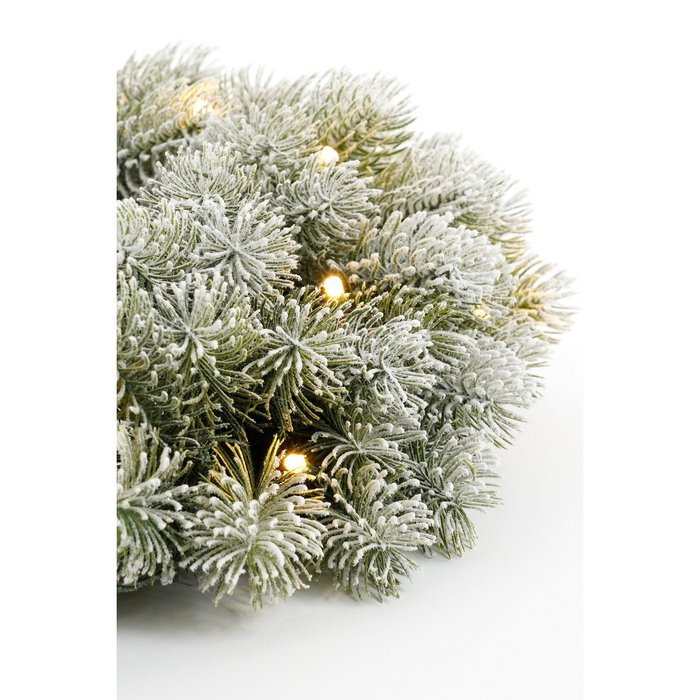 Pack Noël Nagoya Vert Neige 90 cm Sapin + Guirlande + Couronne