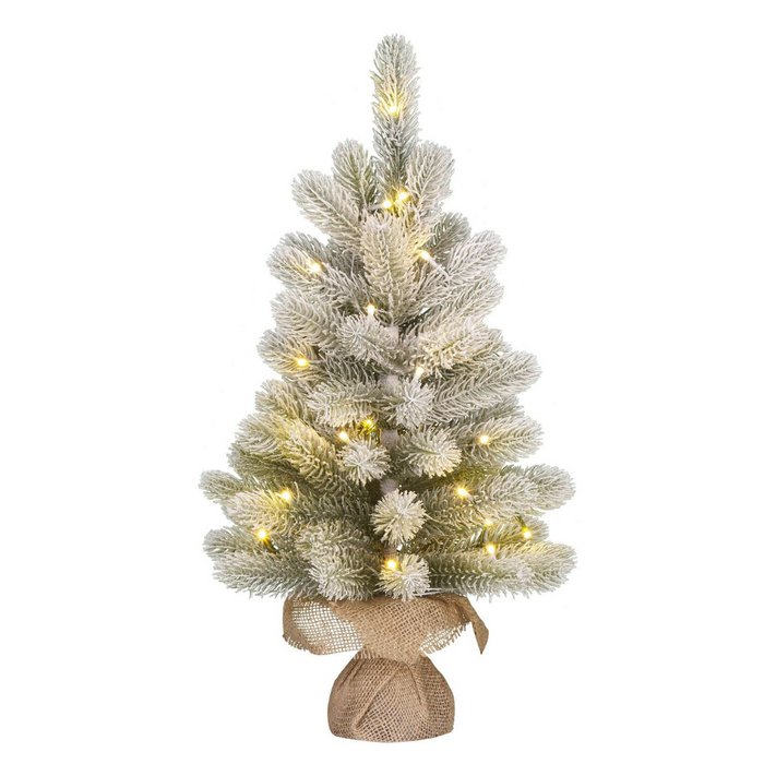 Pack Noël Nagoya Vert 60 cm Sapin + Guirlande + Couronne