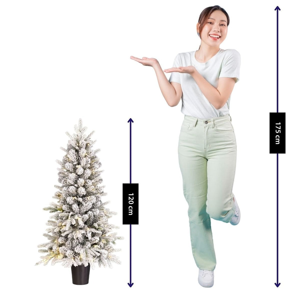 Sapin de Noël artificiel Grimshaw Blanc chaud 120 cm