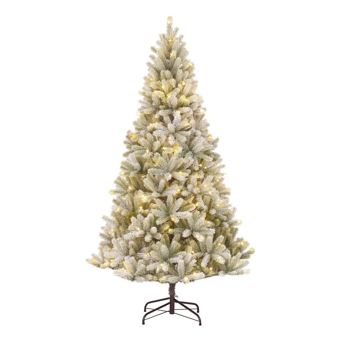 Sapin de Noël artificiel Nagoya Vert Neige 210 cm