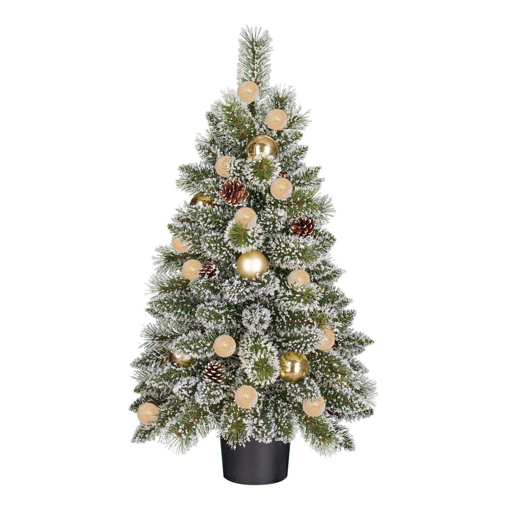 Sapin de Noël artificiel Kaprun Blanc chaud 90 cm