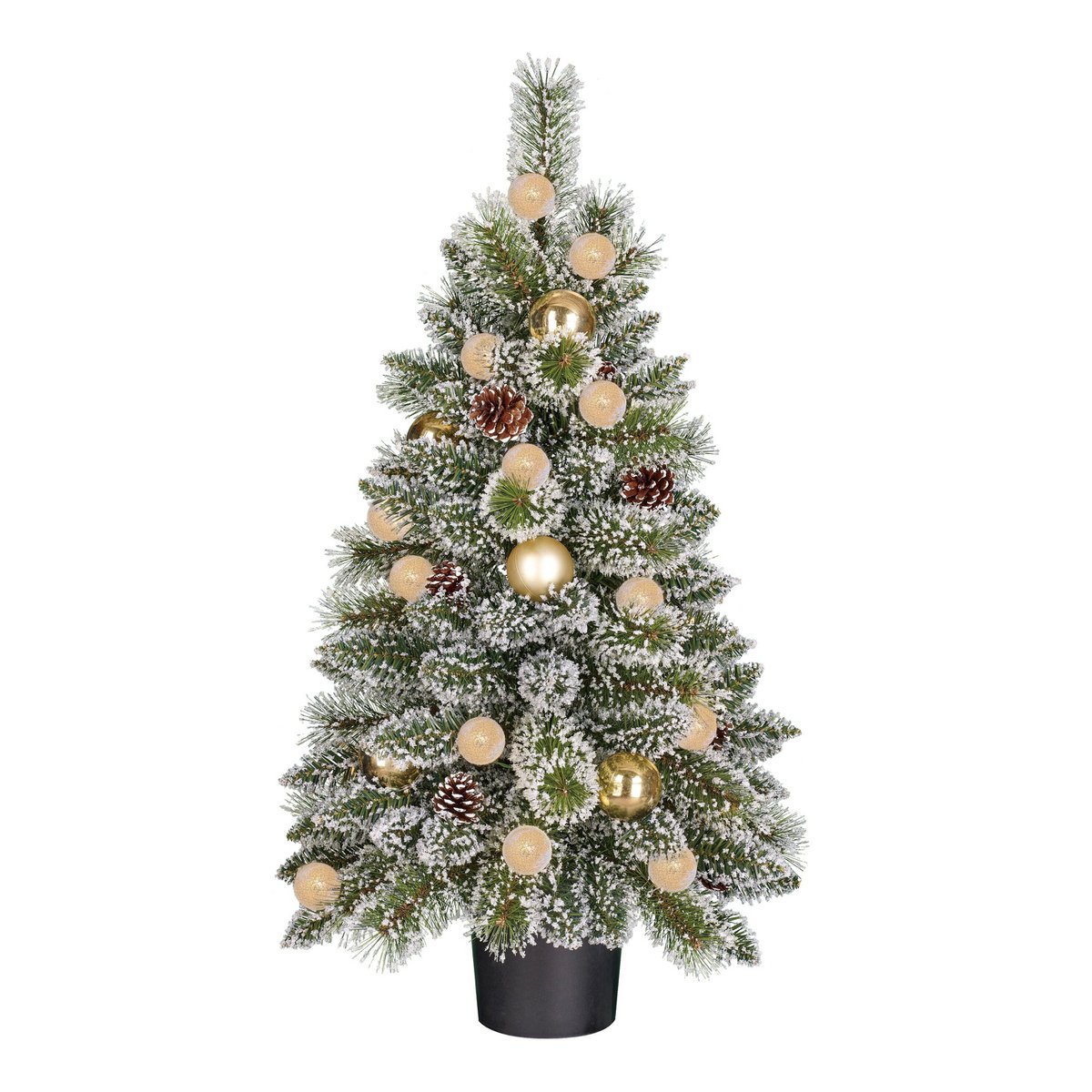 Sapin de Noël artificiel Kaprun Blanc chaud 90 cm