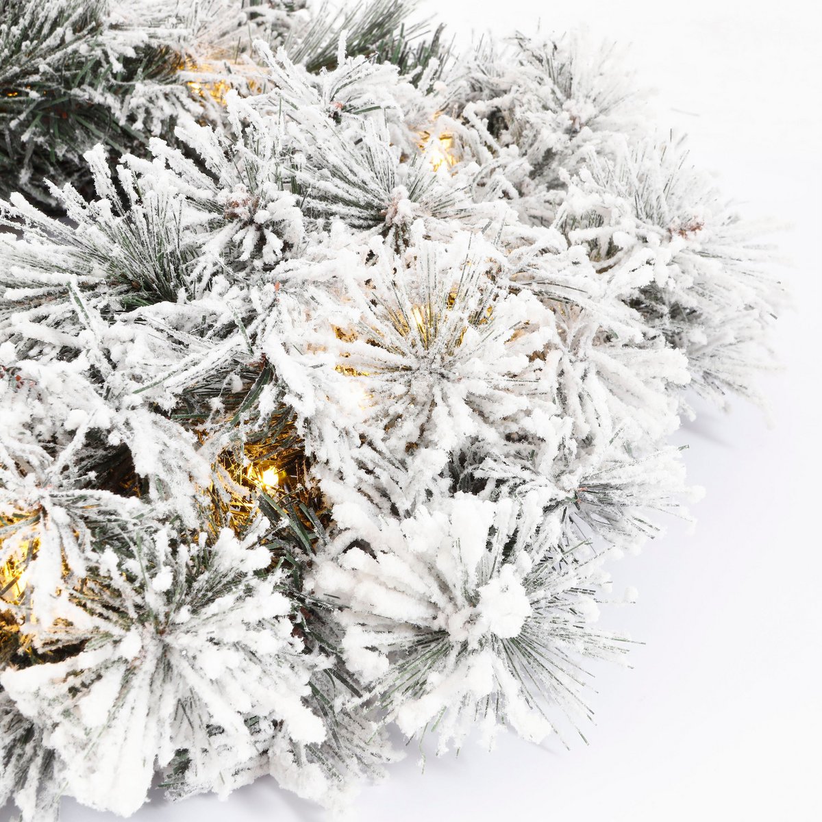 Couronne de Noël artificielle Dinsmore Verte Ø60 cm
