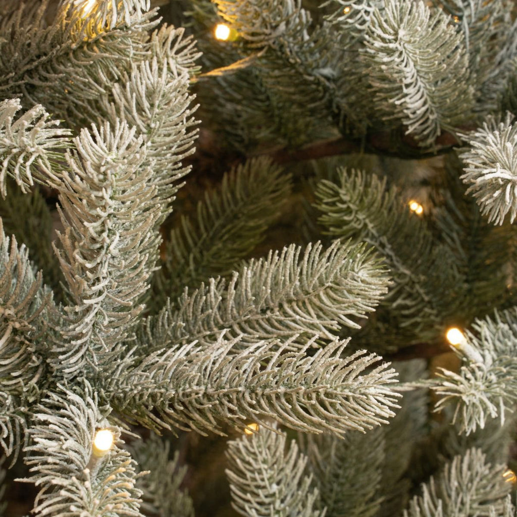 Sapin de Noël artificiel Nagoya Vert Neige 210 cm