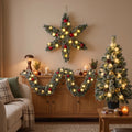 Pack Noël 1 Kaprun Blanc Chaud 90cm Sapin + Guirlande + Couronne Étoile