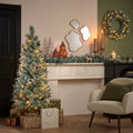 Pack Noël Vandans Blanc Chaud 120 cm Sapin + Guirlande + Couronne
