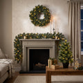 Pack Noël Glendon Vert 90 cm Sapin + Guirlande + Couronne