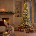 Sapin de Noël artificiel illuminé Charlton Vert 260 cm