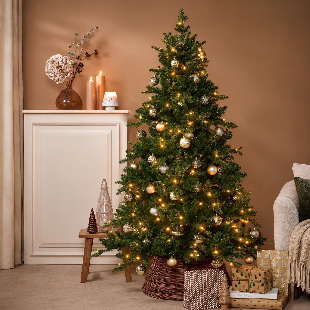 Sapin de Noël artificiel Brampton Vert 215 cm