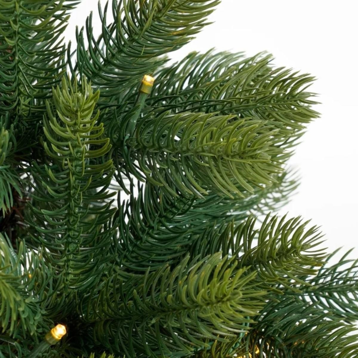 Pack 2 Sapins de Noël 90 cm + Couronne Ø45 cm artificiel Nagoya Blanc