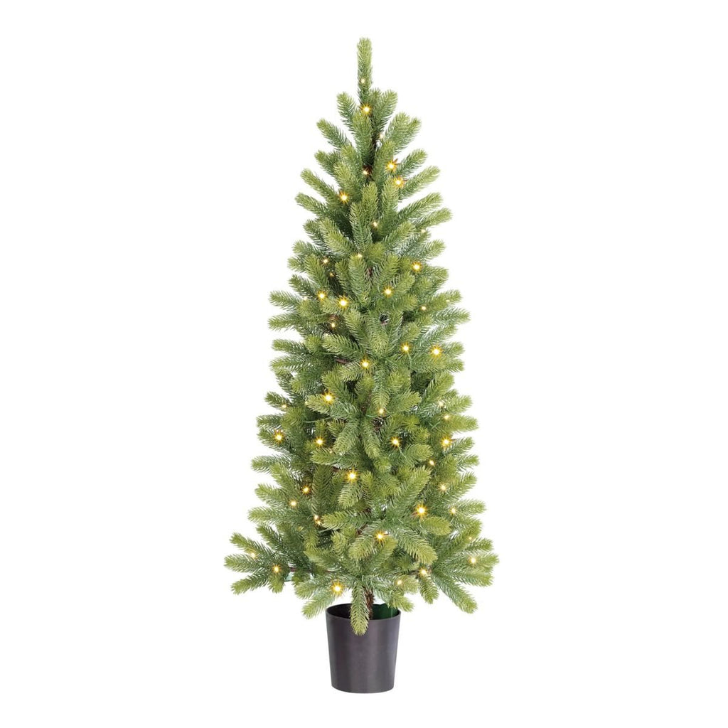 Sapin de Noël artificiel Nagoya Blanc chaud 120 cm