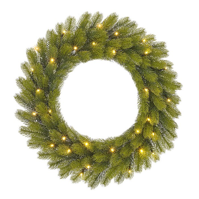 Pack Noël Nagoya Vert 240 cm – Sapin + Guirlande + Couronne