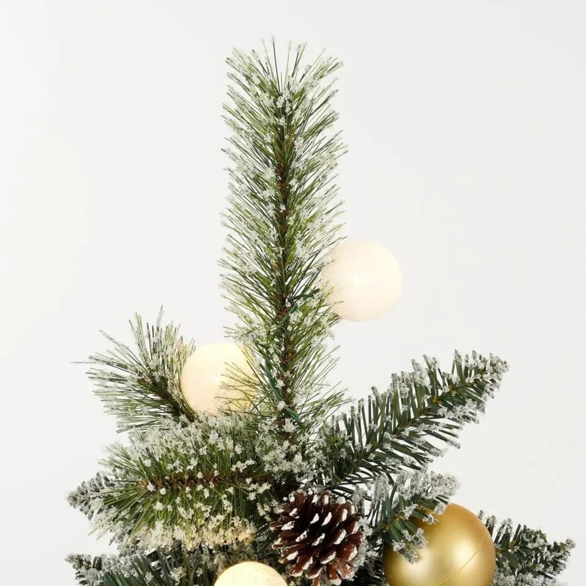 Sapin de Noël artificiel Kaprun Blanc chaud 90 cm
