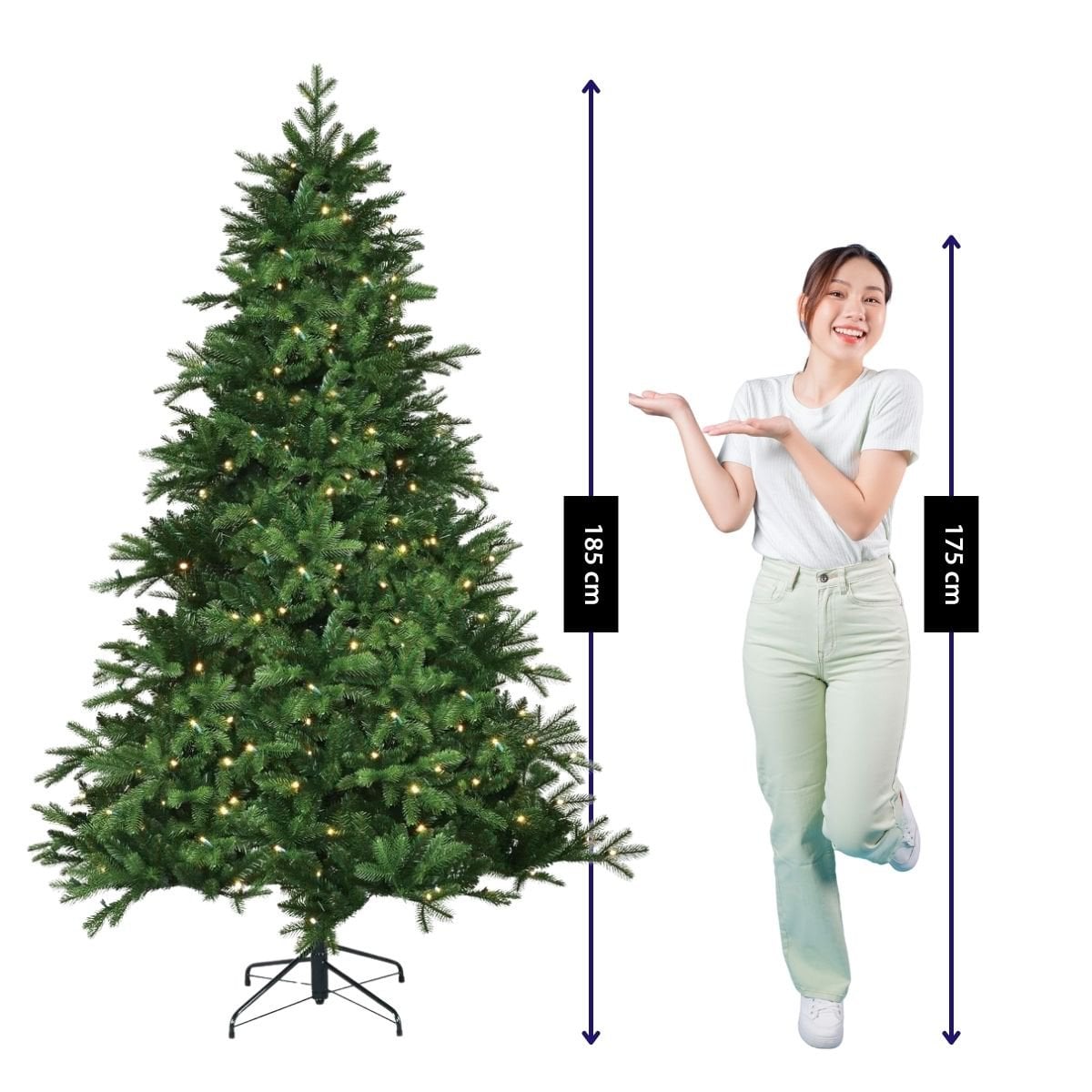 Sapin de Noël artificiel Brampton Vert 215 cm