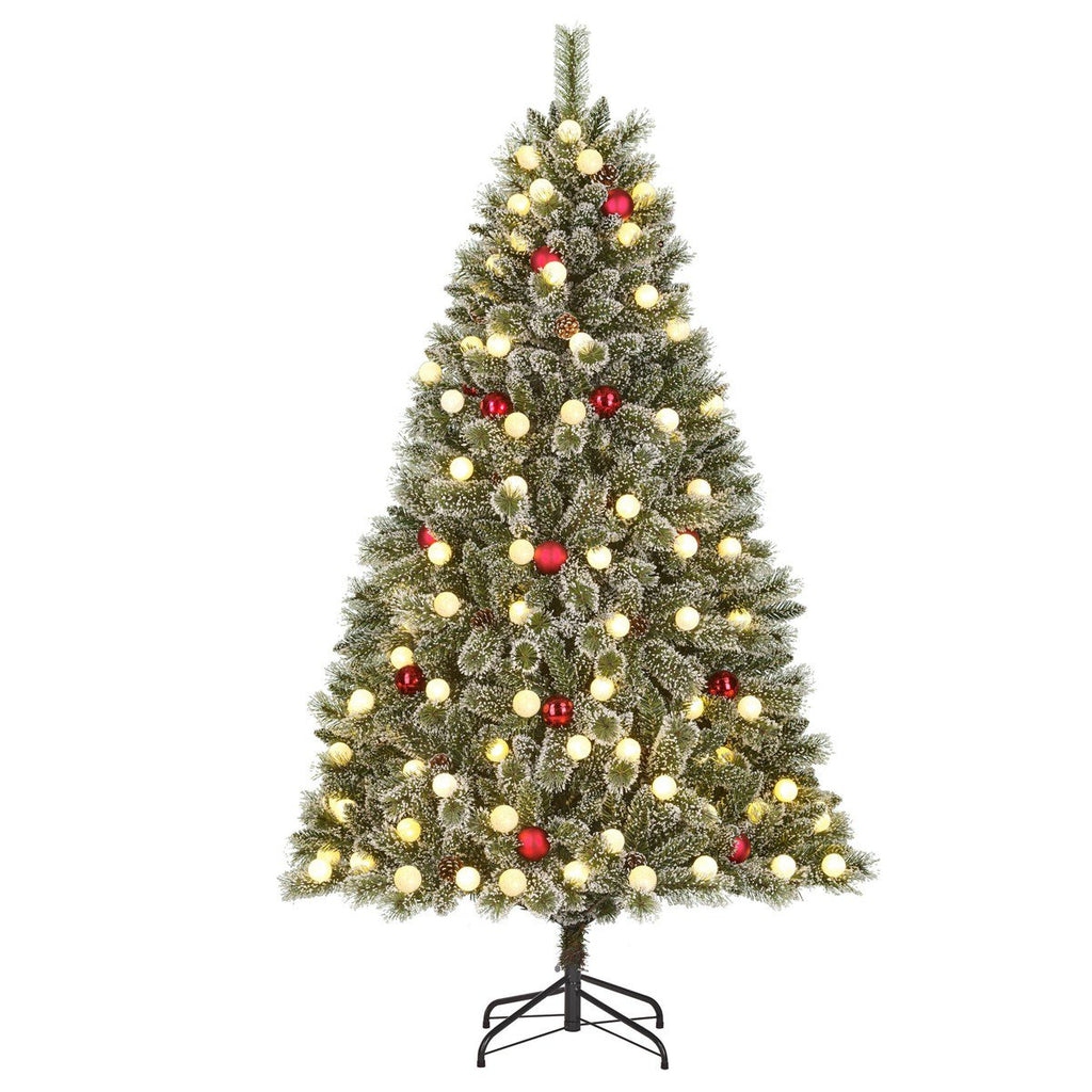 Sapin de Noël artificiel Kaprun Blanc Chaud 180 cm