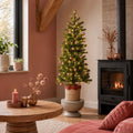 Sapin de Noël artificiel Nagoya Blanc chaud 120 cm